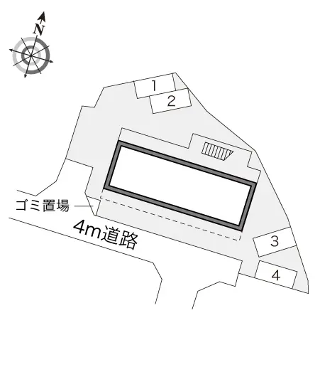 ★手数料０円★藤沢市大鋸　月極駐車場（LP）